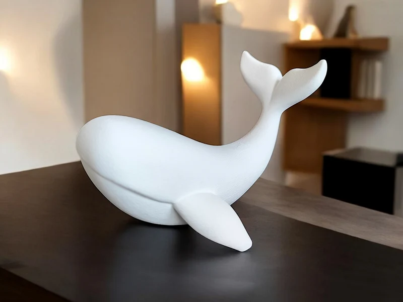 Sculpture de baleine décorative pour la maison et le bureau