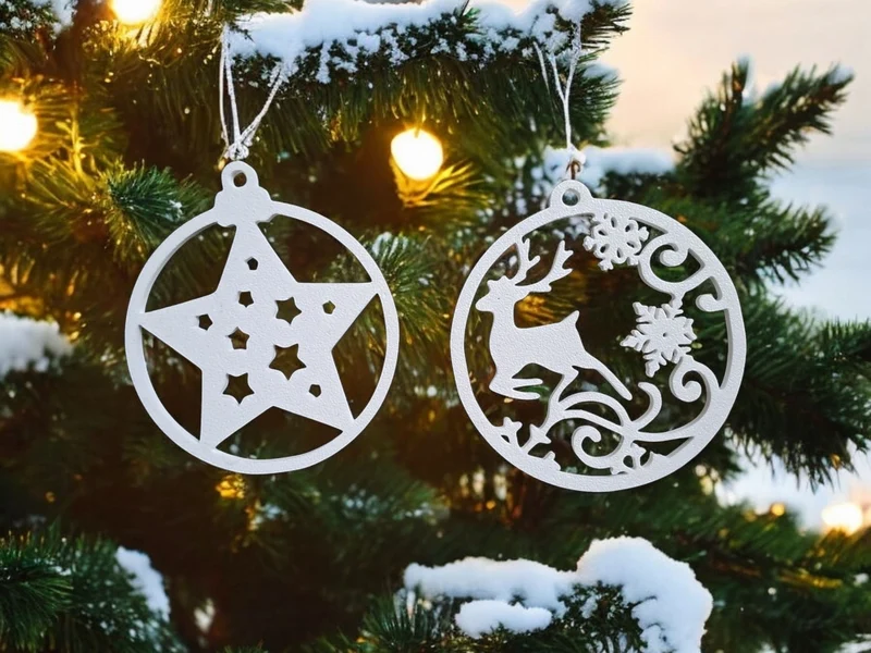 10 pièces de décorations de Noël suspendues