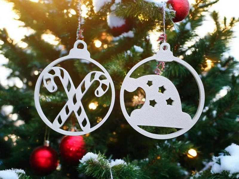 10 pièces de décorations de Noël suspendues