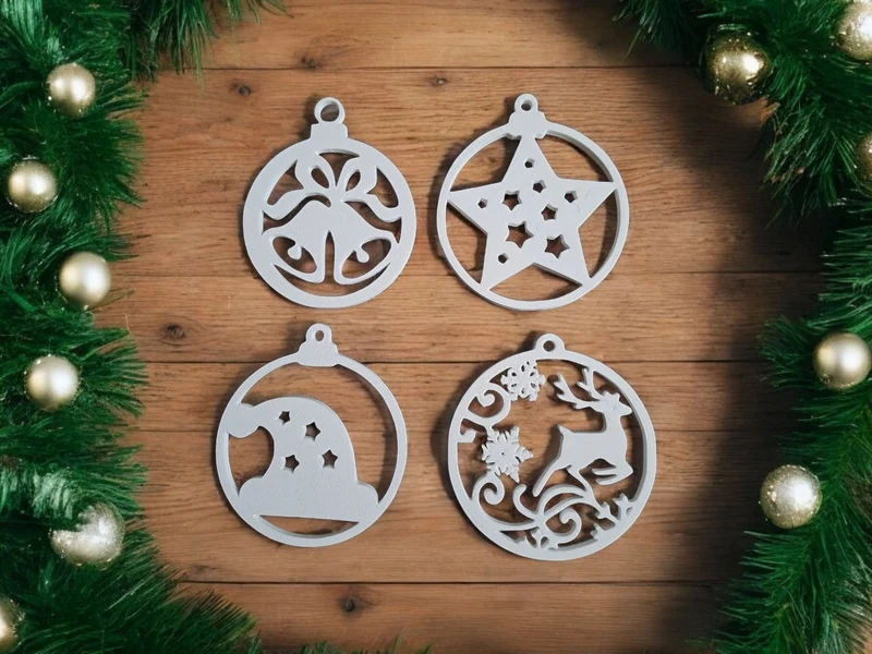 10 pièces de décorations de Noël suspendues