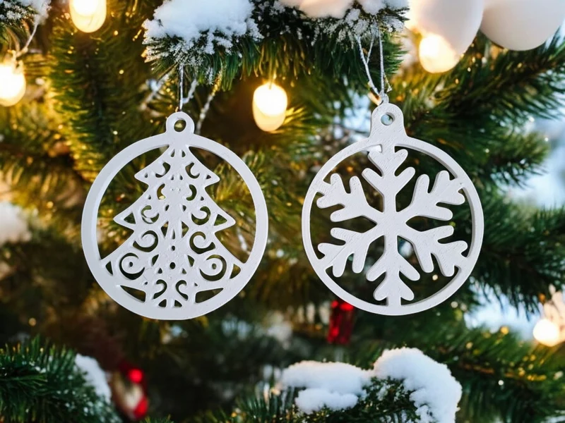 10 pièces de décorations de Noël suspendues