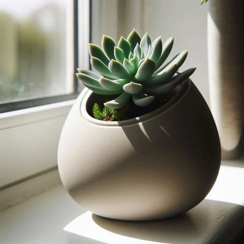Pot de fleurs en forme d'œuf pour succulentes et plantes