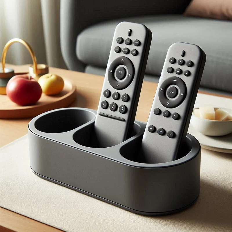 Support rond pour télécommandes et petits objets