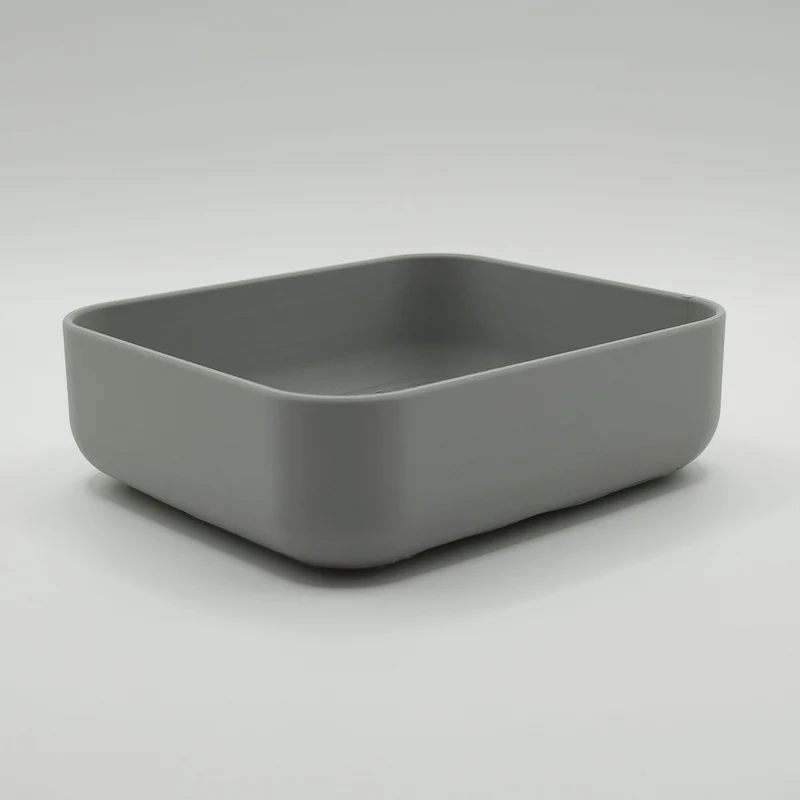 Bol carré minimaliste avec des coins arrondis