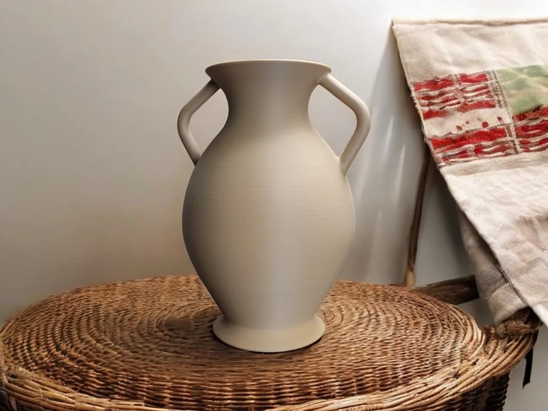 Petit vase amphore grec avec deux anses