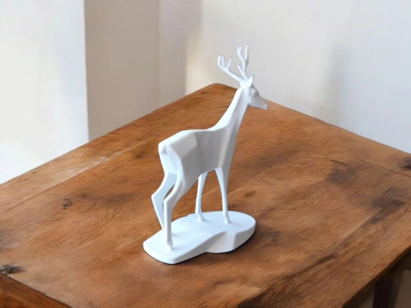 Élégante sculpture de cerf pour un intérieur d'inspiration naturelle