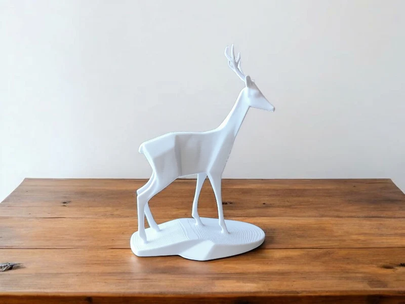 Élégante sculpture de cerf pour un intérieur d'inspiration naturelle