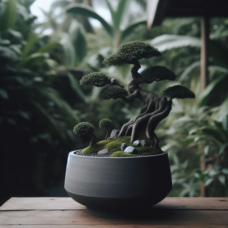 Bol pour bonsaï simple et minimaliste