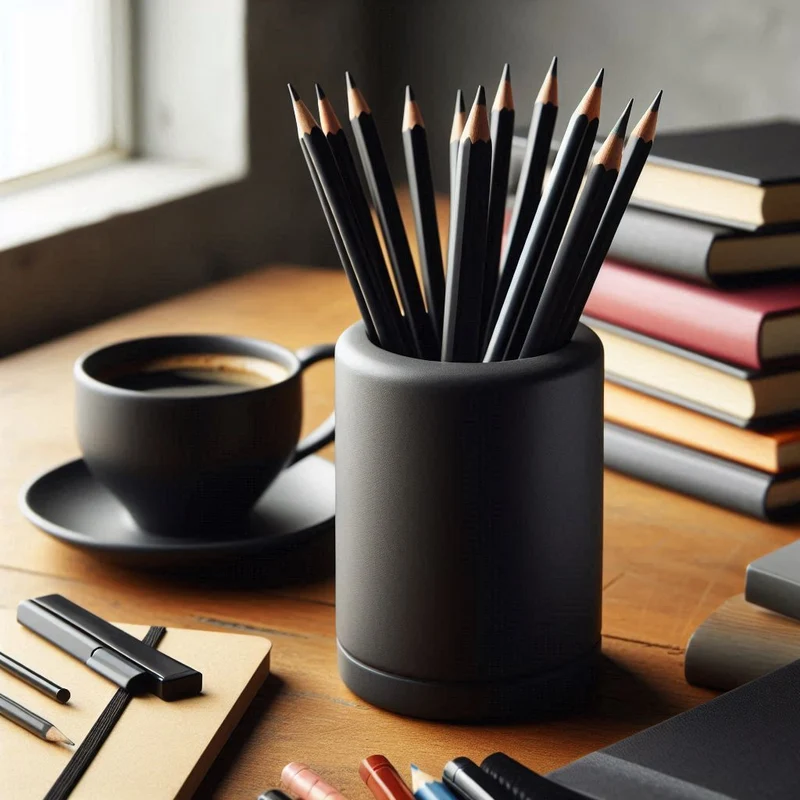 Porte-crayon rond moderne pour le bureau