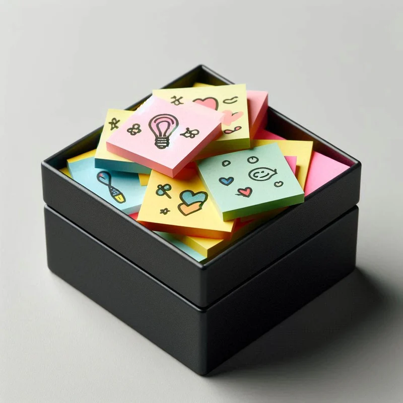 Support Post-it pratique pour notes de 75 mm