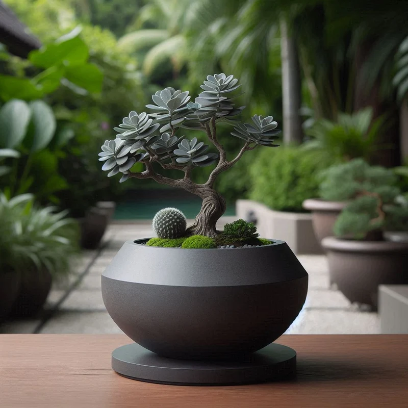 Pot à bonsaï moderne et élégant