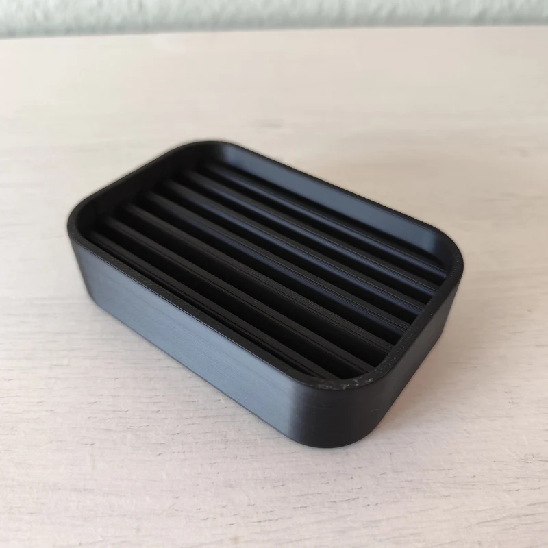 Porte-savon moderne avec rainures de drainage pratiques