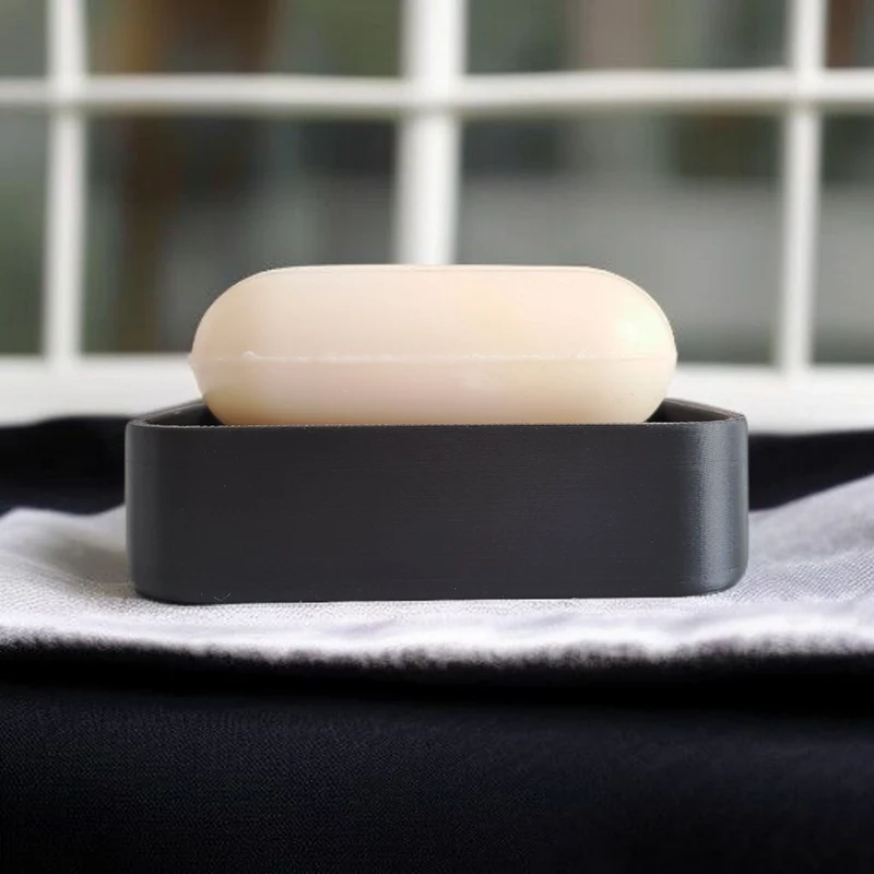 Porte-savon moderne avec rainures de drainage pratiques