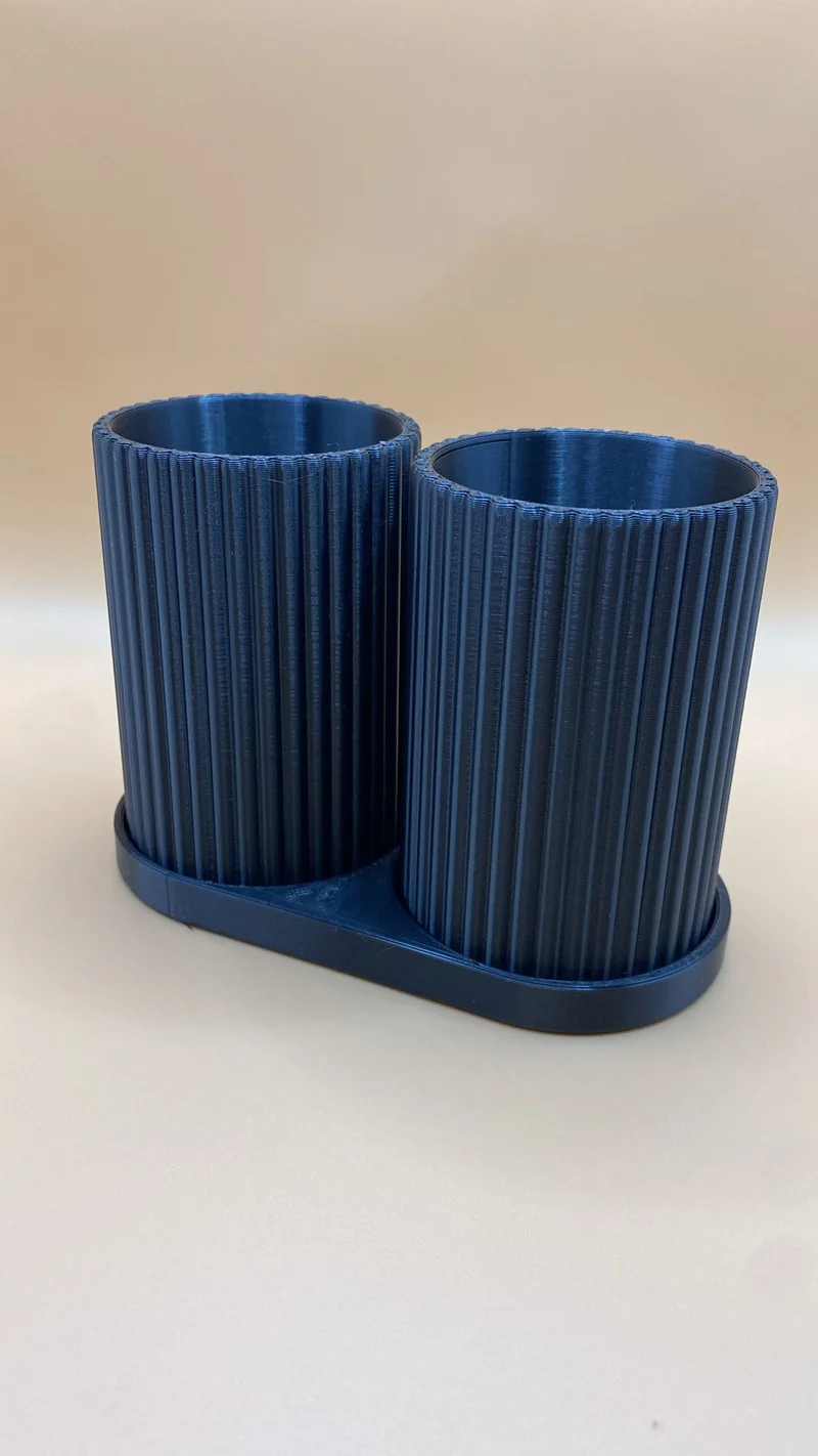Support de table Ribbet pour brosse à dents et dentifrice