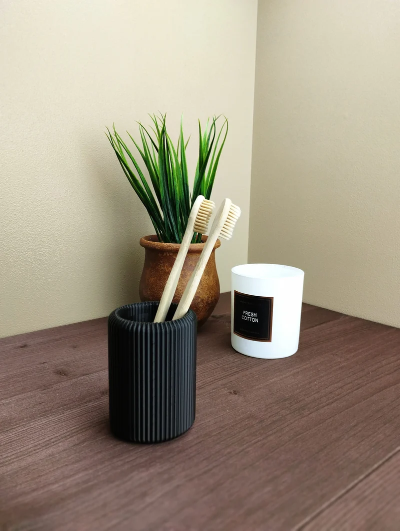 Support de table Ribbet pour brosse à dents et dentifrice