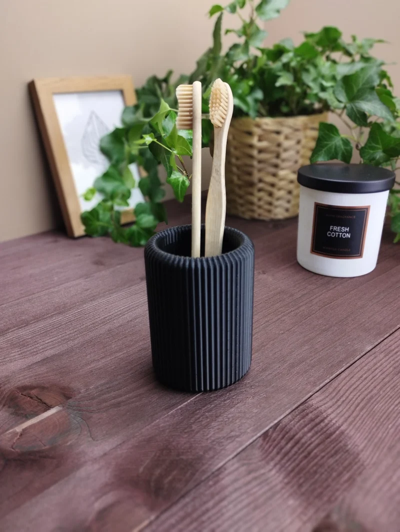 Support de table Ribbet pour brosse à dents et dentifrice