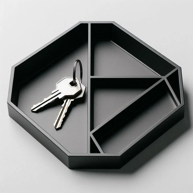 Porte-clés pratique et vide-poche pour l'entrée