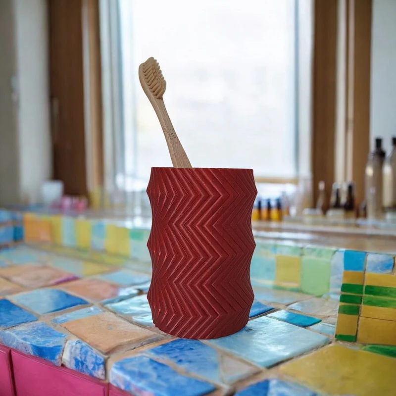Élégant porte-savon et porte-brosse à dents au design d'engrenage