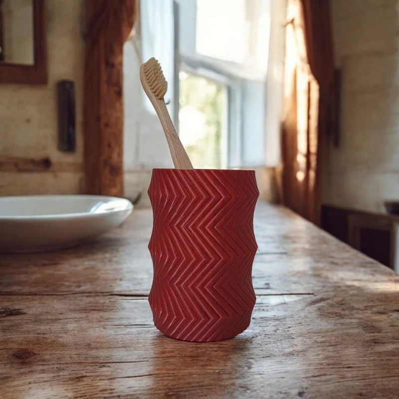 Élégant porte-savon et porte-brosse à dents au design d'engrenage