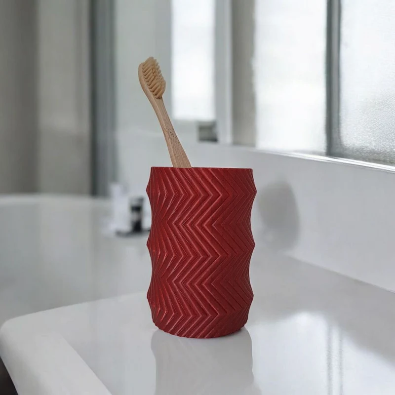 Élégant porte-savon et porte-brosse à dents au design d'engrenage
