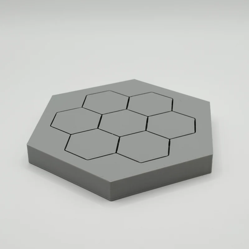 Sous-verres hexagonaux minimalistes pour verres et tasses