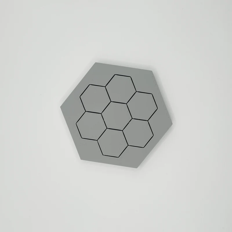 Sous-verres hexagonaux minimalistes pour verres et tasses