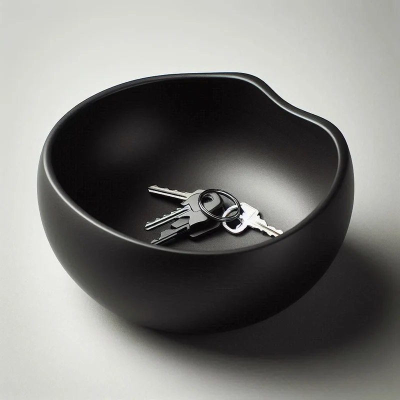 Bol et vide-poches moderne avec design circulaire