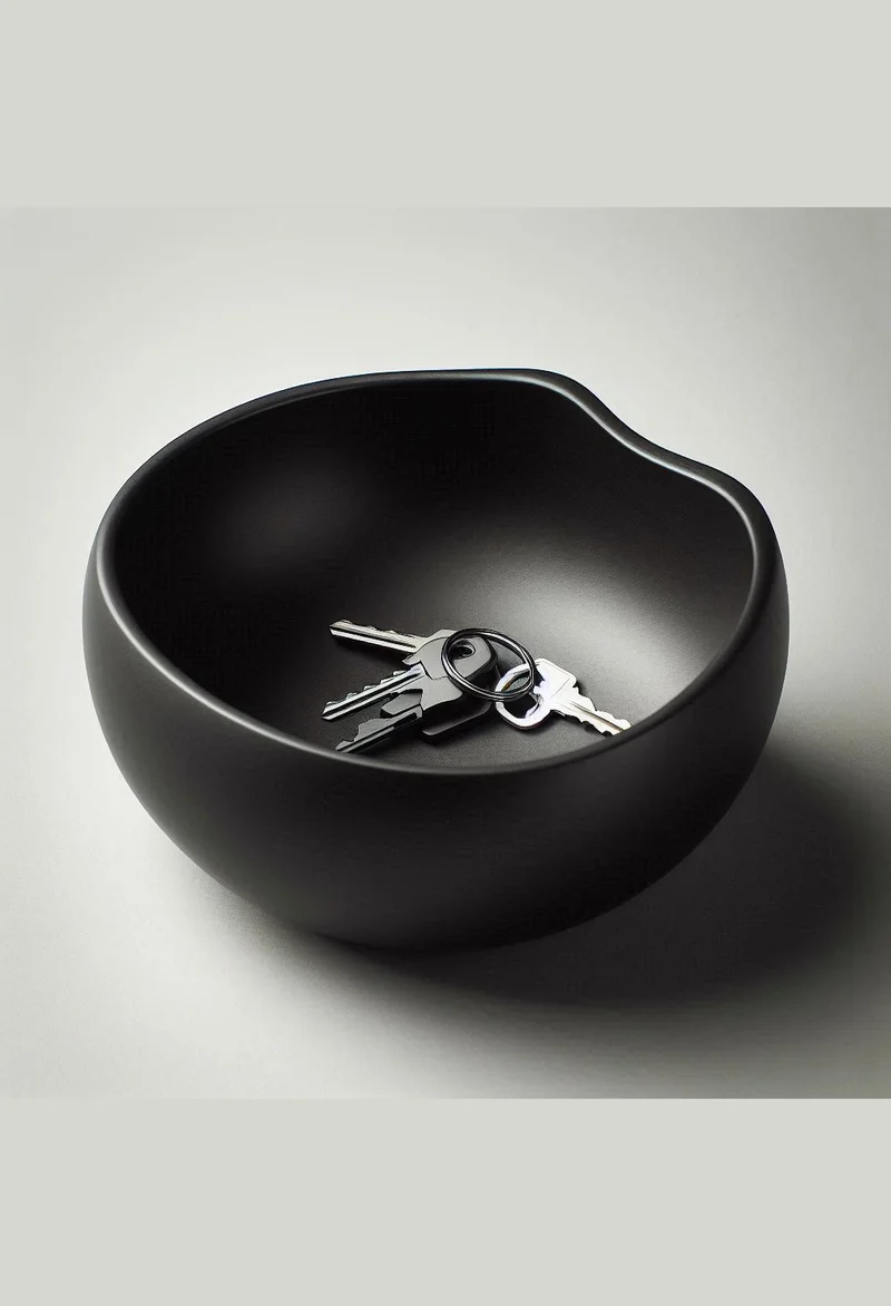 Bol et vide-poches moderne avec design circulaire