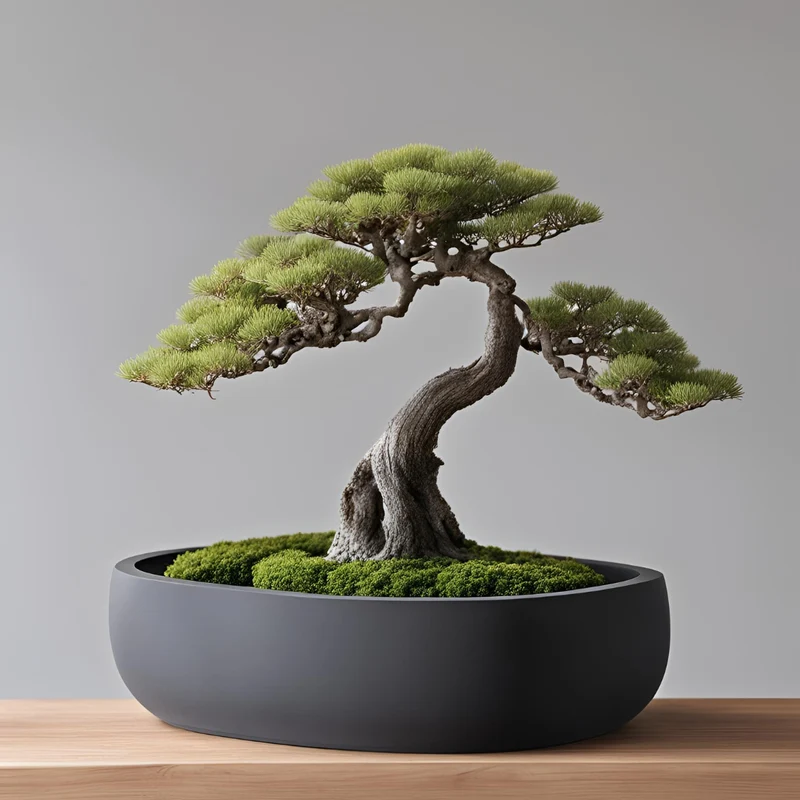 Pot rond avec drainage pour bonsaï
