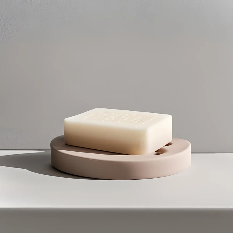 Porte-savon rond pratique pour savon solide