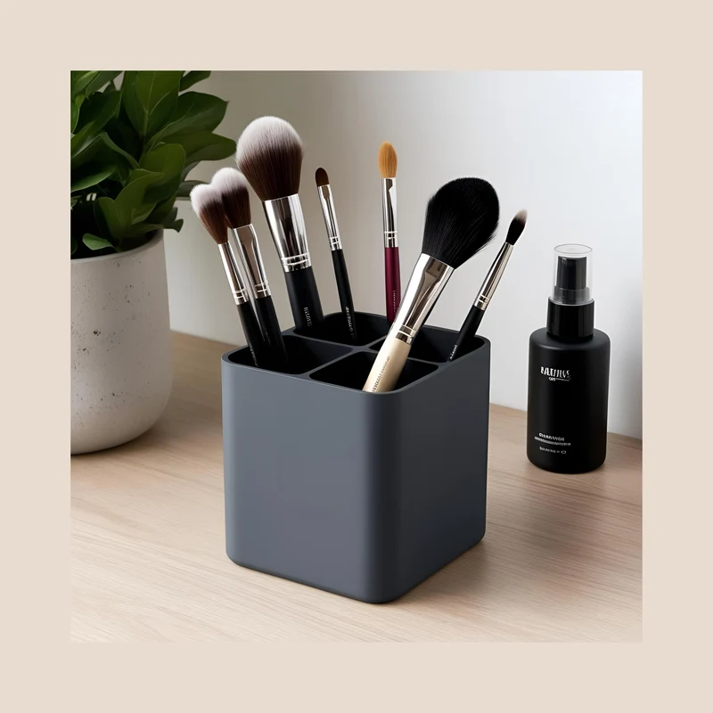 Support de table pour le rangement des pinceaux de maquillage