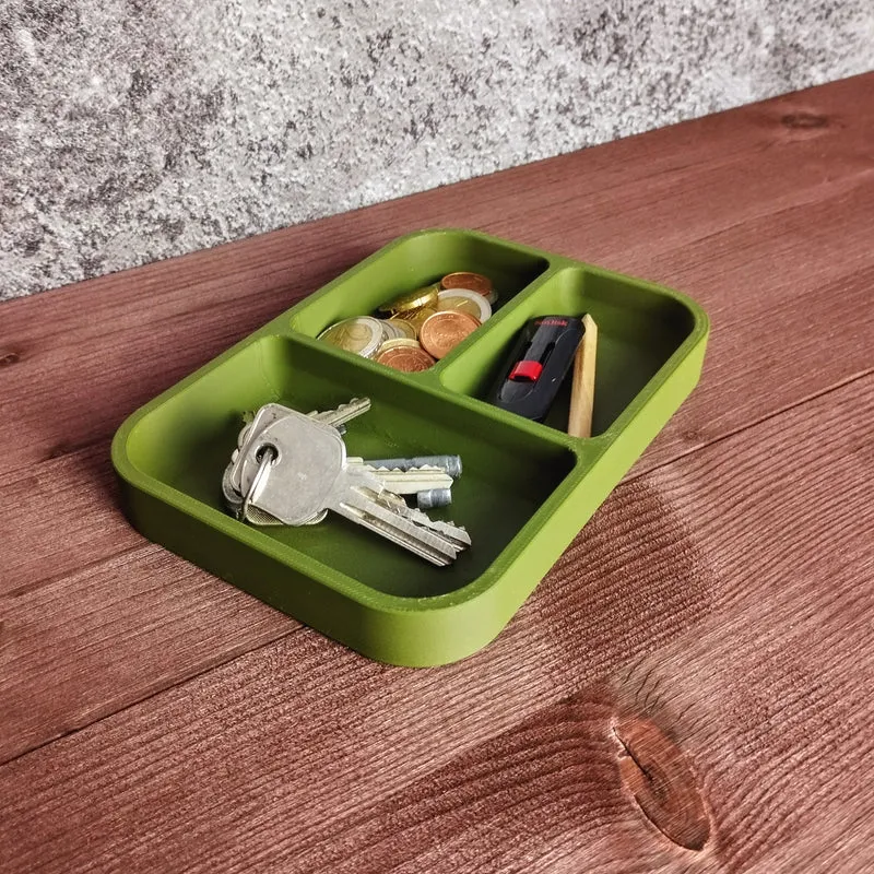 Plateau moderne pour clés et pièces Army Boy