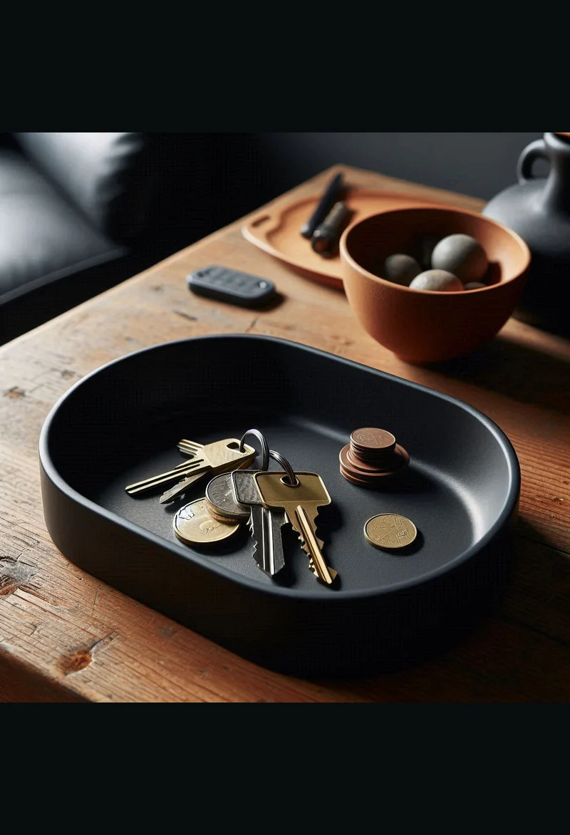 Élégant bol ovale pour clés et petits objets
