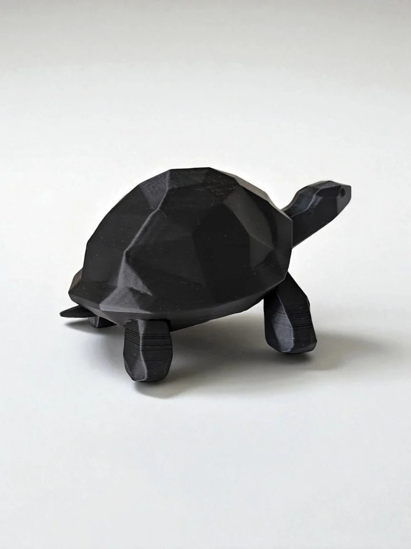 Sculpture en polyrésine de tortue marchante