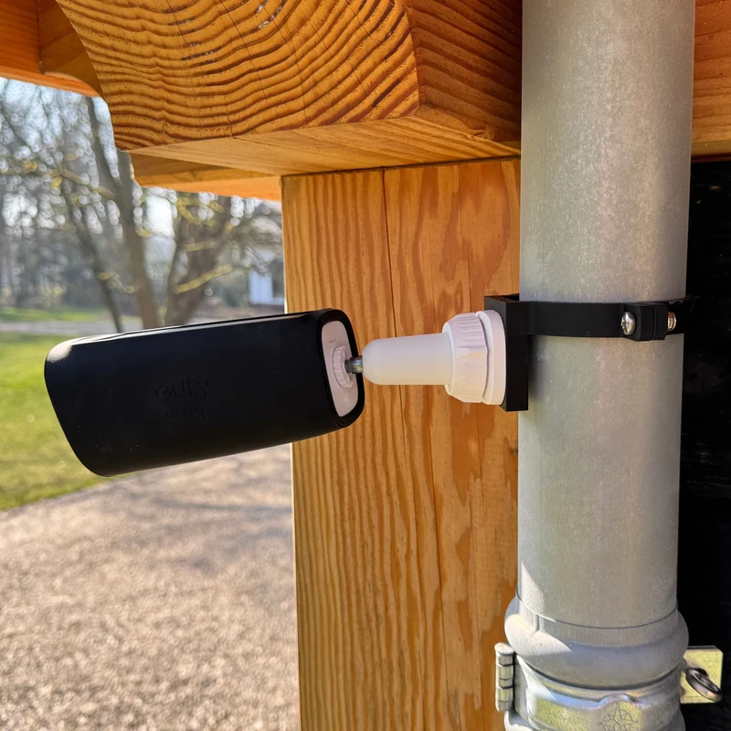 Support EUFY CAM 2 & 3 pour tuyau de descente de 100 mm