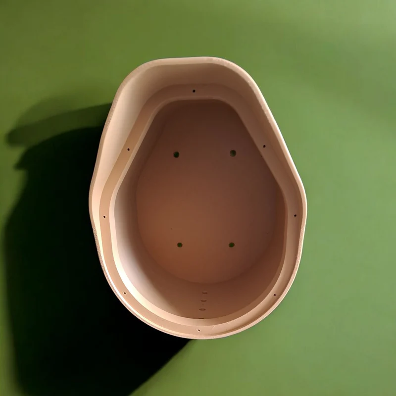 Nichoir moderne incurvé avec toit en forme de cloche