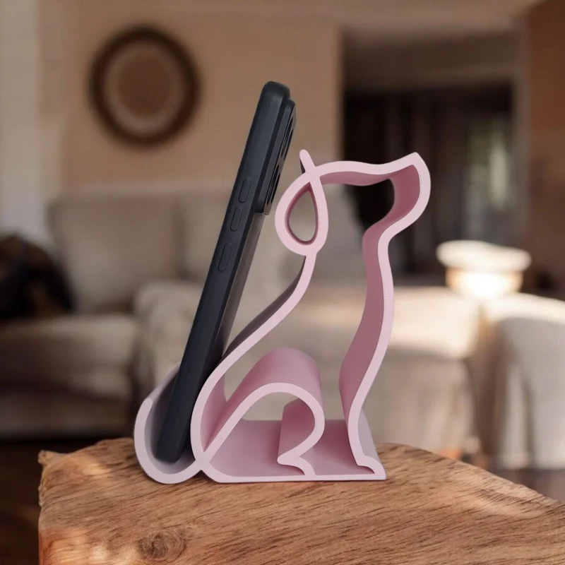 Support pratique pour smartphone en forme de chien