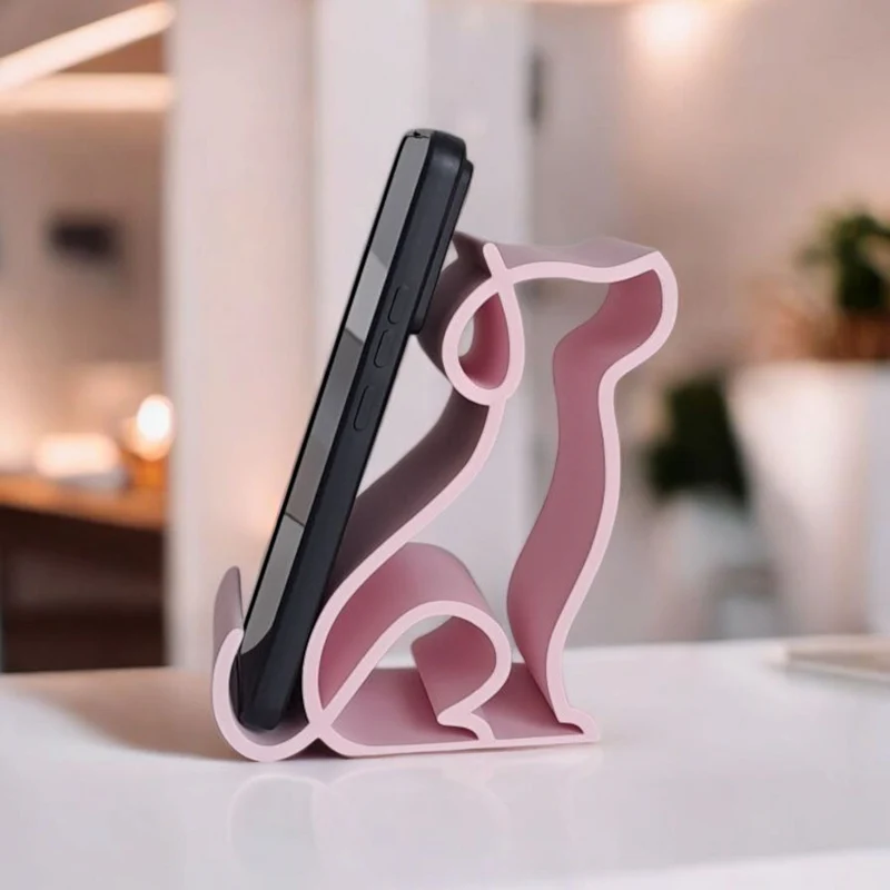 Support pratique pour smartphone en forme de chien