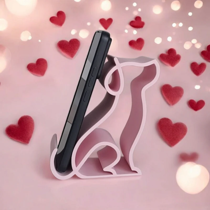 Support pratique pour smartphone en forme de chien