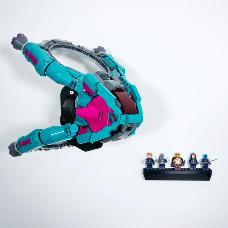 Support mural pour le vaisseau des Gardiens de la Galaxie Marvel 76255