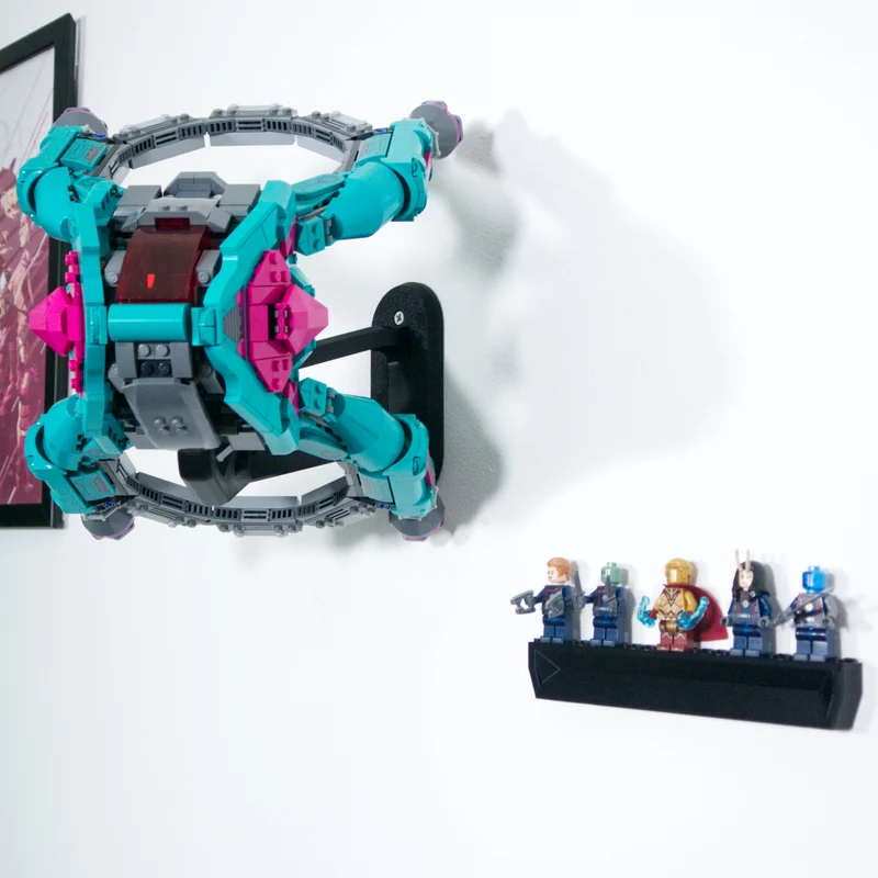 Support mural pour le vaisseau des Gardiens de la Galaxie Marvel 76255