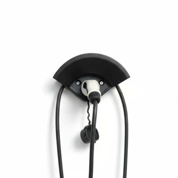 Support pour prise EV de type 2 et câble de charge