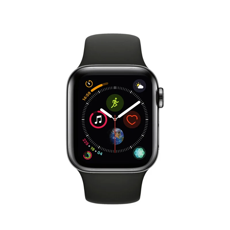 Apple Watch Series 4 Boîtier en acier inoxydable 44mm - Noir