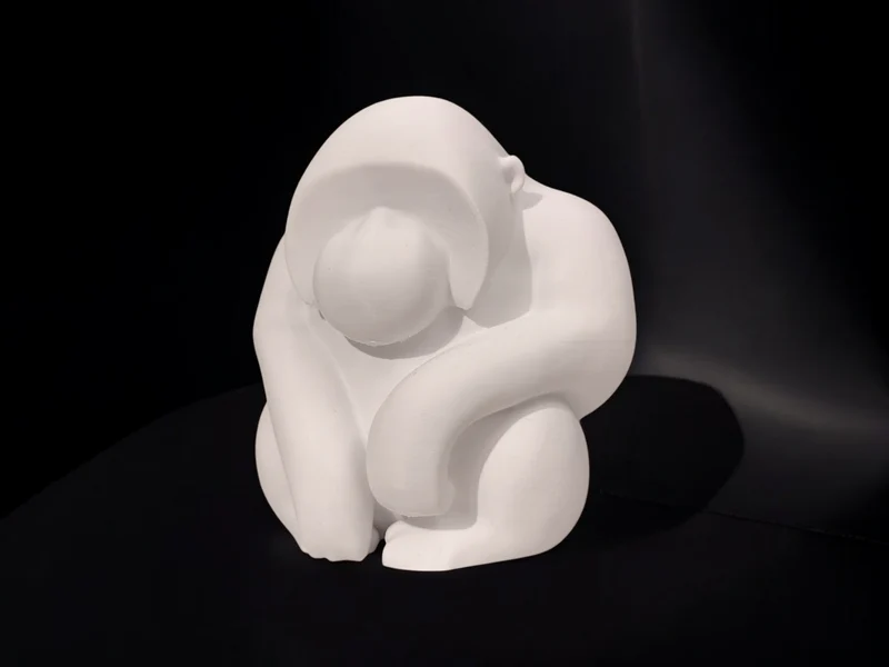 Sculpture d'Orang-outan Penseur pour la Décoration Intérieure