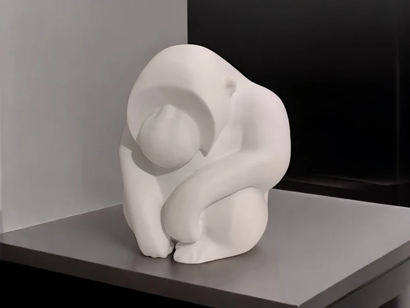Sculpture d'Orang-outan Penseur pour la Décoration Intérieure