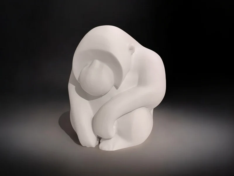 Sculpture d'Orang-outan Penseur pour la Décoration Intérieure