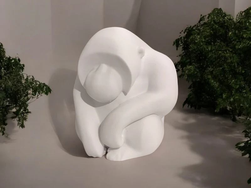 Sculpture d'Orang-outan Penseur pour la Décoration Intérieure