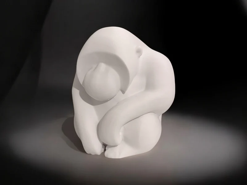 Sculpture d'Orang-outan Penseur pour la Décoration Intérieure