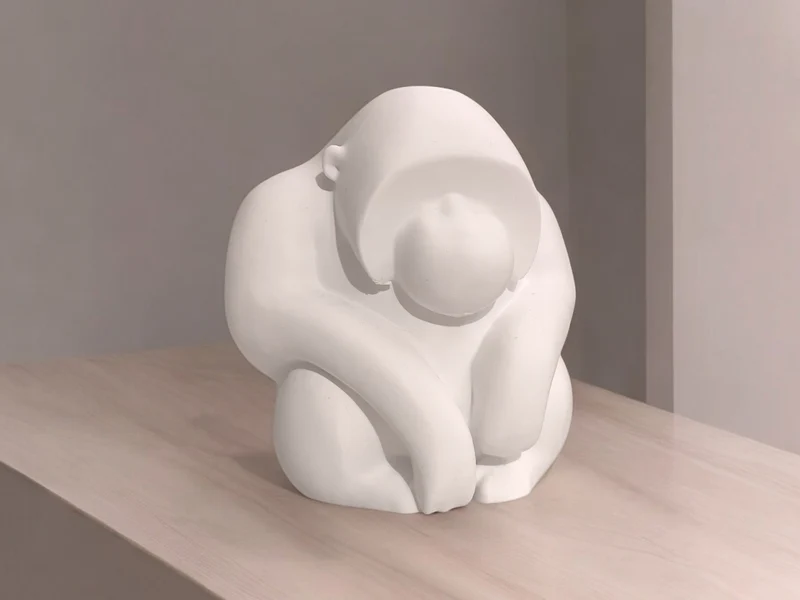 Sculpture d'Orang-outan Penseur pour la Décoration Intérieure