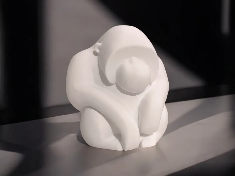 Sculpture d'Orang-outan Penseur pour la Décoration Intérieure